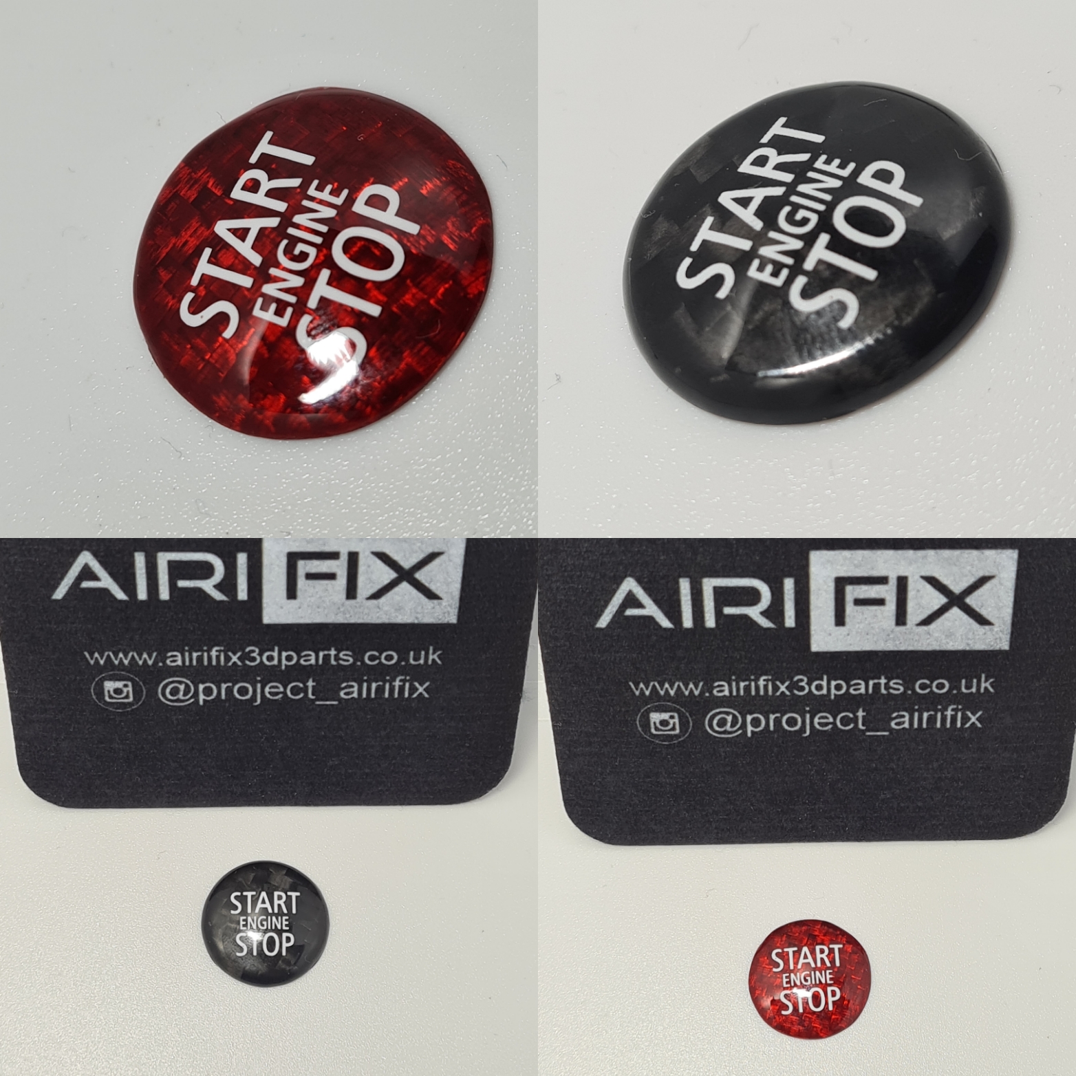 Mini R55 56-on Start Stop Carbon Button Cover - GEN 2 - Image 2