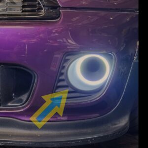 Airifix Mini Cooper S/JCW R55 R56 R57 R58 R59 Brake Duct Adapters + LED Halo Rings (Plug&Play)