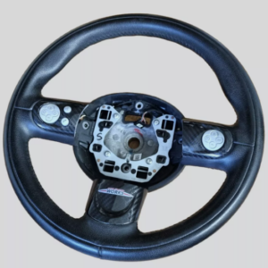 MINI Cooper S R56 Leather 3 Spoke Multifunctional Steering Wheel + CARBON COVERS - USED